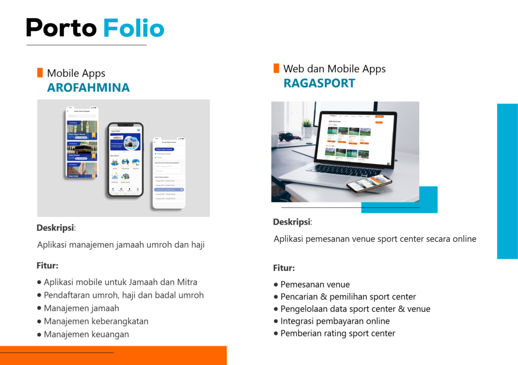 Portofolio Xenopati Website dan Aplikasi